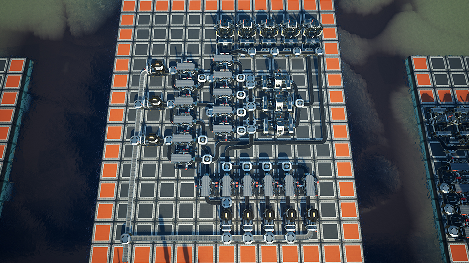 Modular Frame Super-Efficient Factory Layout